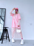 Dress with lace "IMITATION" - SOFT PINK